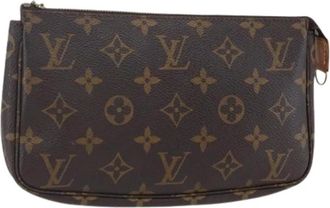 Louis Vuitton Pre-owned Clutches, female, Brown, Size: ONE SIZE Pre-owned Vintage Canvas Clutch