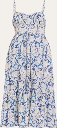 Ulla Johnson Nadine Sweetheart Cami Midi Dress