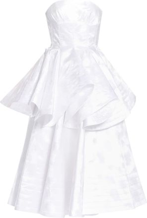 Huishan Zhang Rosina dress - women - Polyester/Viscose - 14 - White