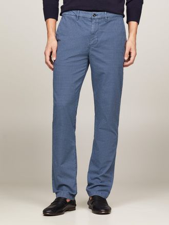 Tommy Hilfiger Chinohose TOMMY HILFIGER DENTON POW CHECK GM, Herren, Gr. 30, L&auml;nge 34, blau (aegean sea), Obermaterial: 86% Baumwolle, 11% Polyester, 3% Elasthan, no