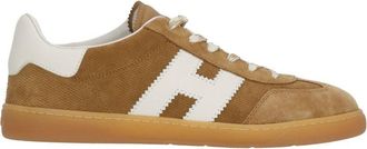 Hogan Brown Cool White Iconic Sneakers