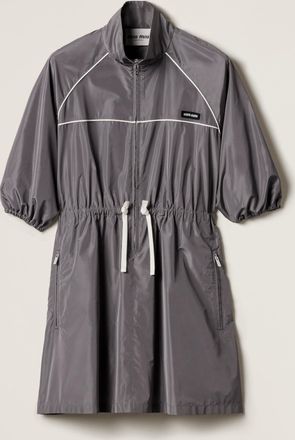 Miu Miu Technical silk mini-dress