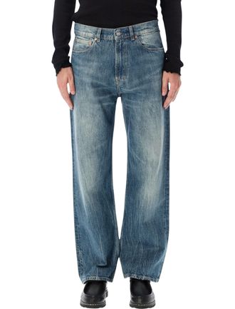 Our Legacy Third Cut River Blue Turkish Cotton Denim Straight-Leg Jeans