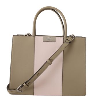 Karl Lagerfeld Sage Green Polyurethane Tote Shoulder WoMens Bag - One Size
