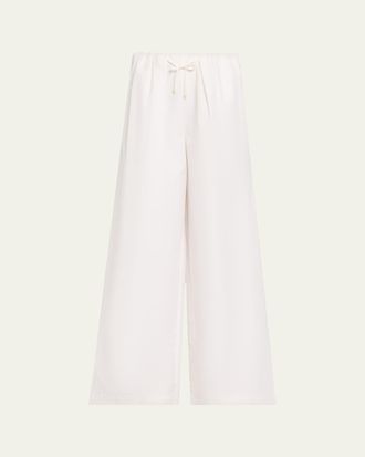 SIMKHAI Rhea Wide-Leg Cotton Pants