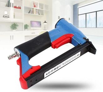 OEM [nunca Usado] Grapadora Neum&aacute;tica Tipo Bea Fs8016-b, 1 Unidad, Grapadora Fina, Azul, Para Muebles, Herramienta El&eacute;ctrica Neum&aacute;tica