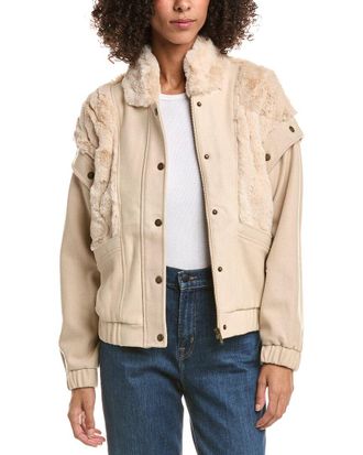 Saltwater Luxe Snap-Off Sleeve Wool-Blend Jacket