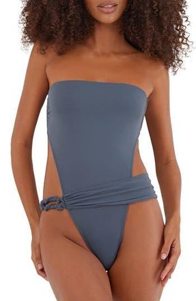 Vix Solid Holly One-Piece Swimsuit in Blue at Nordstrom Rack, Size Medium