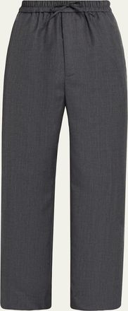 Officine G&eacute;n&eacute;rale Mens Nilson Soft Wool Elastic Drawstring Pants