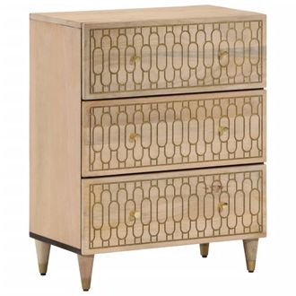 vidaXL Armario Auxiliar Madera Maciza De Mango 60x33x75 Cm Vidaxl