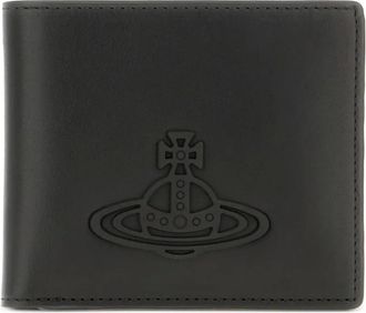 Vivienne Westwood Portafoglio Orb goffrato - Nero