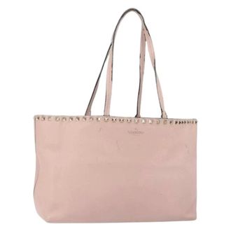 Valentino Pre-owned Tote Bag - Dames - Pre-owned - Roze - Maat: ONE Size Leer
