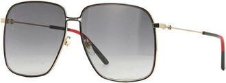Gucci GG0394S Square Full Rim Sunglasses - Black
