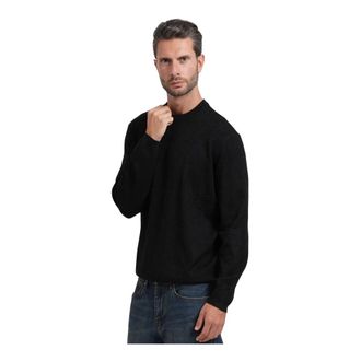 A|X Armani Exchange Pullover in misto viscosa - - Knitwear - Uomo - Nero - L