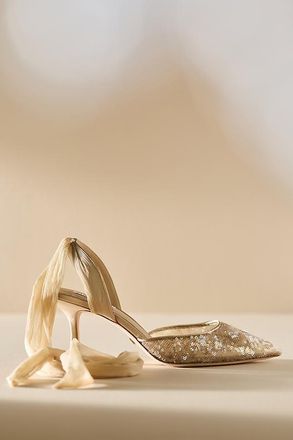 Badgley Mischka Blaze II Sequin Wrap Pumps