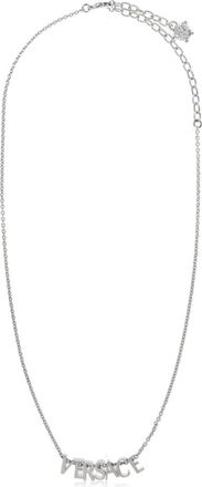 Versace Necklaces, unisex, Gray, Size: ONE SIZE Necklace with logo