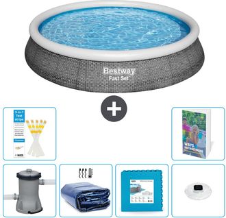 Bestway Piscina Bestway Fast Set Redonda - 396x84 Cm - 7-piezas S326