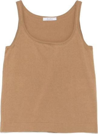Max Mara Top Max Mara - Dames - Tops zonder mouwen - Beige - M - Tops