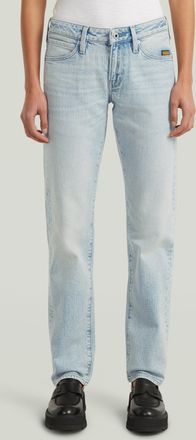 G-Star Straight-Jeans G-STAR Lennoxx Slim Straight Wmn, Damen, Gr. 26, L&auml;nge 30, sun faded blau galena, Denim/Jeans, Obermaterial: 99% Baumwolle, 1% Elasthan