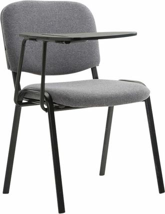 Clp Sedia Ken in tessuto con tavolino ribaltabile grigio