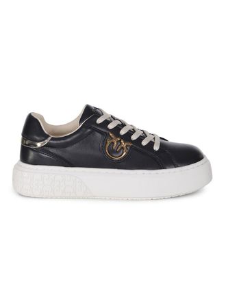 スニーカー PINKO Woman Sneakers Black SS0085T029 Z99 Ariel lace-up sneakers with rhinestones