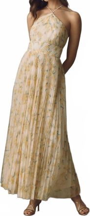 Hutch Blaine Maxi Gown In Yellow Floral