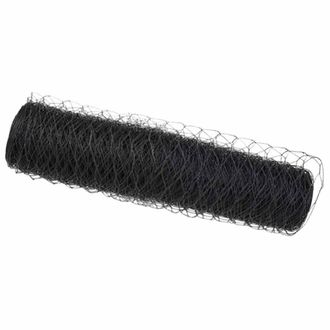Berkfield Home Hexagon Fence Grey 0.8x100 m Steel
