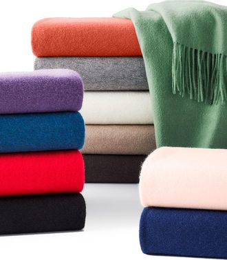 Sofiacashmere Fringed Cashmere Throw