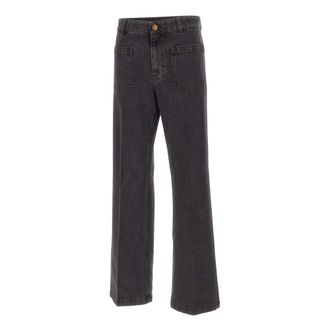 Seafarer Wide Jeans, female, Black, W29, Curt Straight Leg Jeans