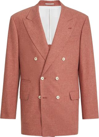 Brunello Cucinelli Blazer doppiopetto - Arancione