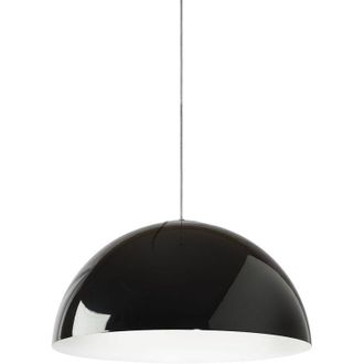 Lumicom Cassis Sospensione, 1XE27, max 42W, metallo, nero /bianco, D40cm - Lumicom