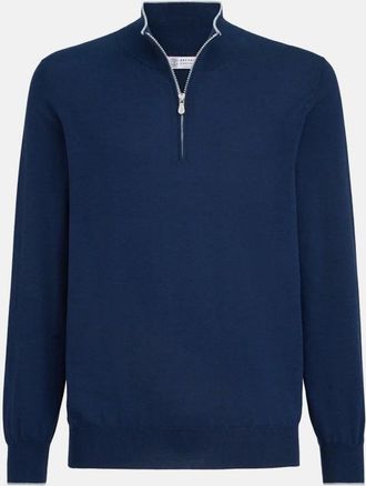 Brunello Cucinelli 1/4 ZIP SWEATER Size: 52, colour: VARIOUS