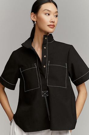 Maeve The Jeannie Popover Swing Top by Maeve