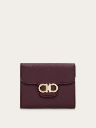 Ferragamo Donna Portafoglio compatto Gancini Viola