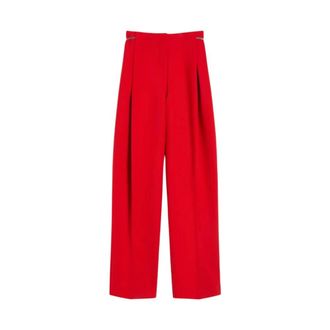 Sportmax Sportmax, Wide Trousers, female, Red, Size: XS Cropped Trousers