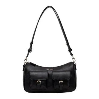 Guess Tassen, Dames, Zwart, ONE Size, Leer, Kassie Crossbody Tas