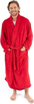 Leveret Mens Fleece Robe in Red at Nordstrom, Size X-Large