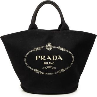 Prada Pre-owned Prada Canvas Canapa Logo Tote Unisex ZT3F93HM6Y5ND3I9