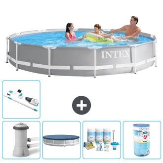 Intex Piscina Prism Frame Redonda - 366x76 Cm - 8-piezas S32081