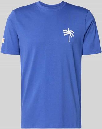 Blend T-Shirt mit Motiv-Print Modell SUN PALMS in Royal, Gr&ouml;&szlig;e XXL
