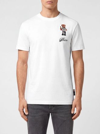 Philipp Plein T-shirt in cotone con ricamo Teddy
