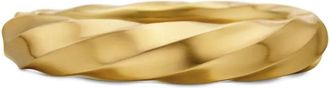 David Yurman 18kt recycled gold Cable Edge band ring (4mm) - women - 18kt Recycled Gold - 5