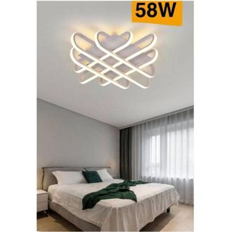 Trade Shop Trade Shop Traesio - Trade Shop - Plafoniera Da Soffitto Led 58 W Lampadario Moderno Luce 6500k 4000k 3000k C41-b