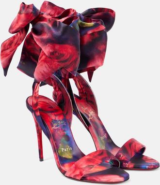 Christian Louboutin Sandale Du Désert 100 satin crêpe sandals