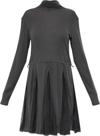 Diesel Dames, Jurken, Grijs, Maat: S Jersey