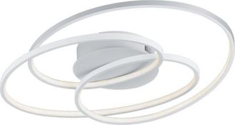 Trio Leuchten Trio Lighting - Plafoniera Interno Moderna Cerchi concentrici Dimmer 60 cm Bianca Gale gd Trio