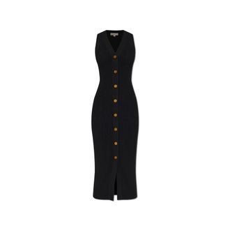 Michael Kors Geribbelde bodycon jurk - Dames - Kleedjes - Zwart - XS - Kleedjes