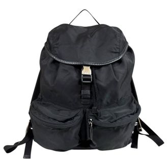 Prada Black Nero Nylon Backpack (Pre-Owned)