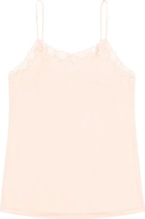 Uwila Warrior Soft Silk Lace Trim Camisole in Rose Quartz at Nordstrom, Size 3X-Large