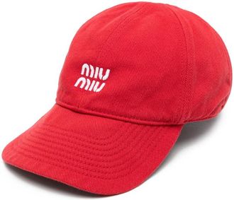 Miu Miu Logo-detail Baseball Cap